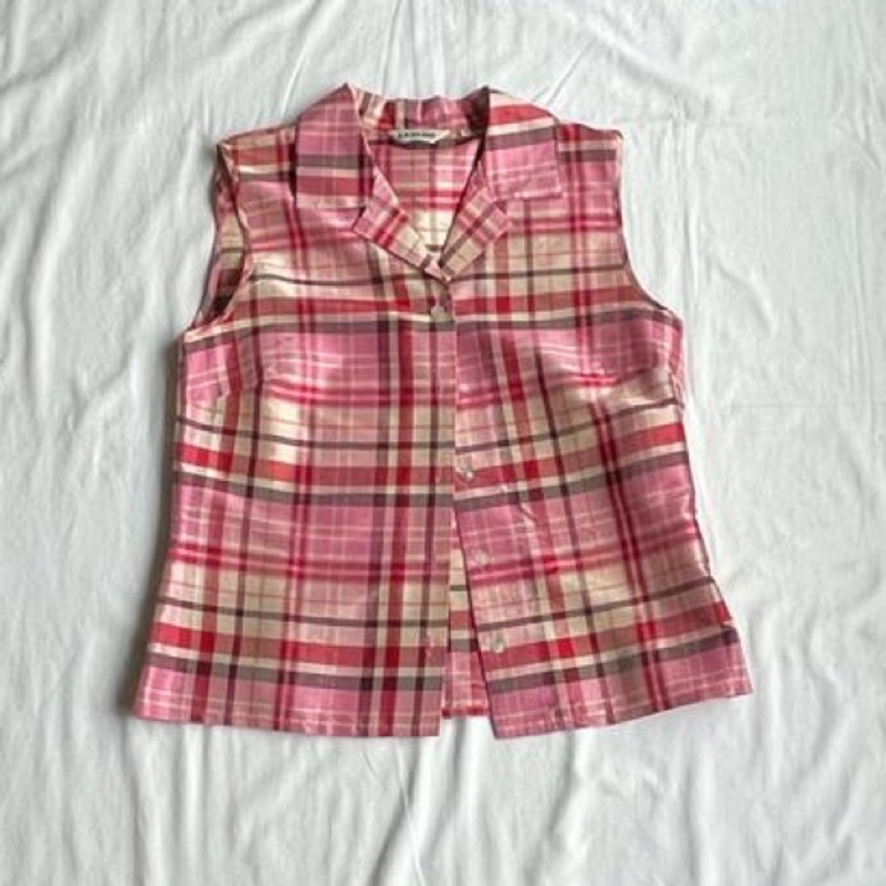 Cassani women’s silk button-up tank